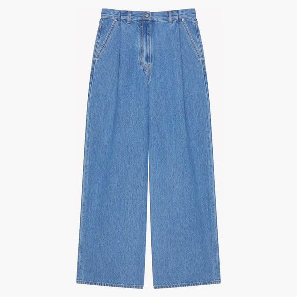 Jeans in denim oversize di givenchy blu profondo