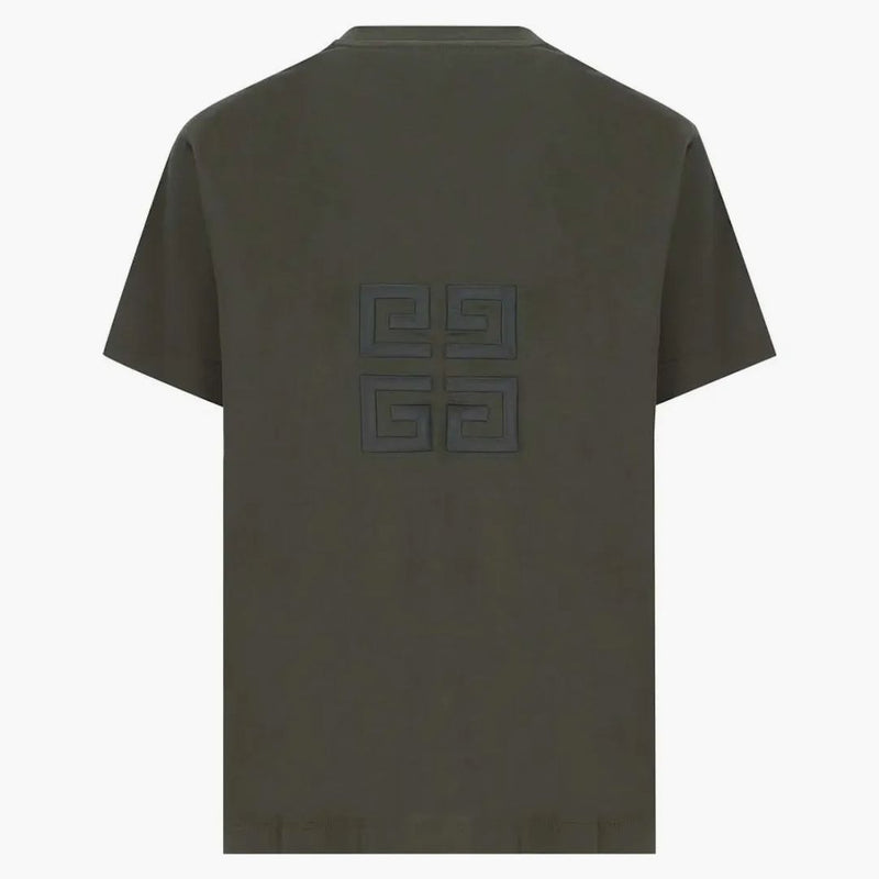 Givenchy Oversized Embroidered Logo T-shirt Greyish Green