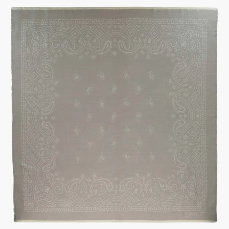 Givenchy Paisley Patterned Shawl Gray/White
