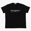 Givenchy Paris Rainbow Signature Logo T-shirt Black