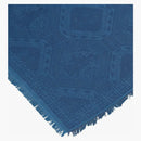 Givenchy Patchwork Silk Blend Shawl Blue