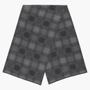 Givenchy Plaid 4G Logo Scarf Gray