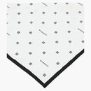 Givenchy Plumetis Square Scarf White/Black
