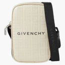 Givenchy Stampato Logo-Jacquard Canvas Messenger Beige/Black