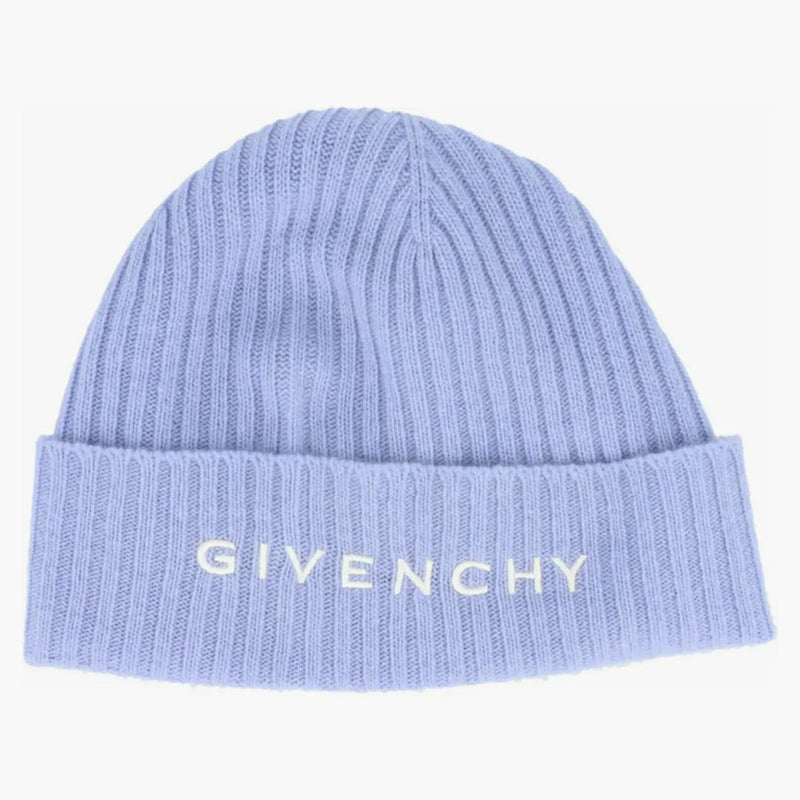 Logo ricamato a coste givenchy azzurro