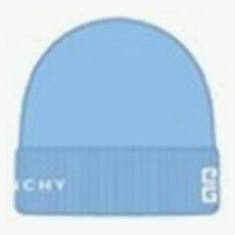 Logo ricamato a coste givenchy azzurro