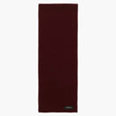 Givenchy Ribbed Wool Patch Scarf Burgundy/Black