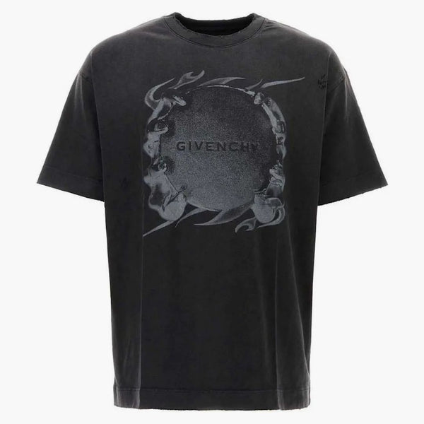 Givenchy Ring Artwork Print Tričko černé