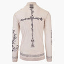 T-shirt a mesh L/S stampato in maglia stampata in maglie di seconda pelle Givenchy