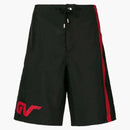 Pantaloncini da nuoto a strisce laterale givenchy nero/rosso