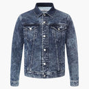 Givenchy Slim Fit Back Logo Giacca di denim blu