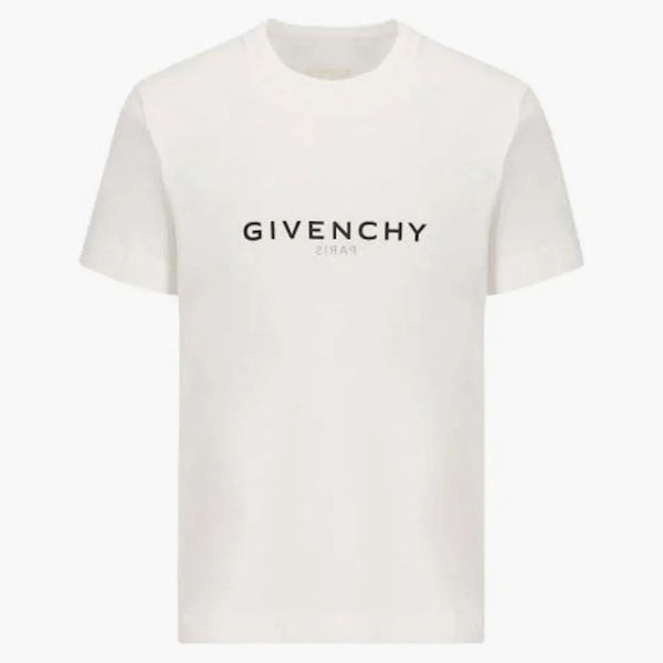 Givenchy Slim Fit Logo T-shirt vit
