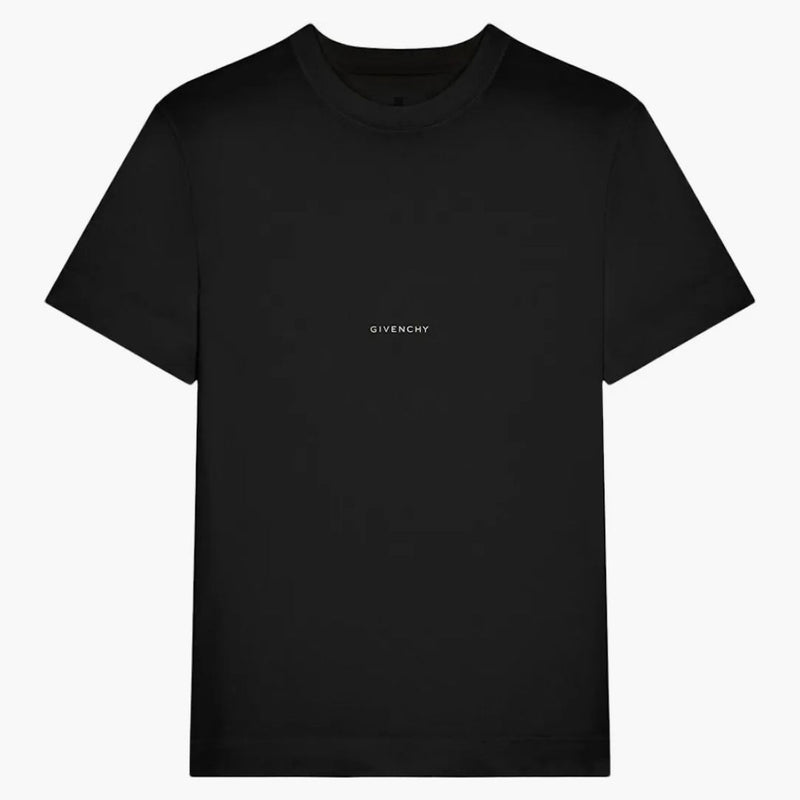 Givenchy Slim Fit Printed Jersey T-shirt svart/vit