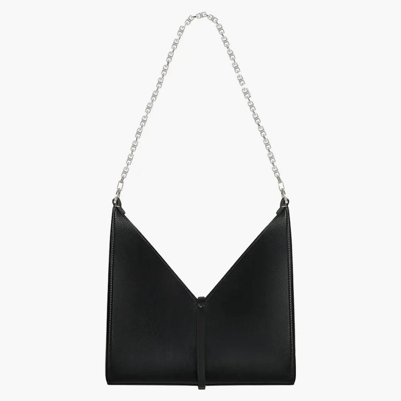 Givenchy Small Cut Out Bag in Box Leather with Chain Black