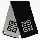 Givenchy Split Logo Scarf Navy