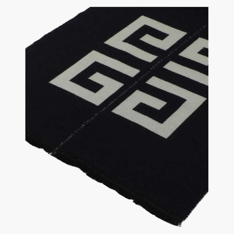 Givenchy Spalato Logo Scarf Navy