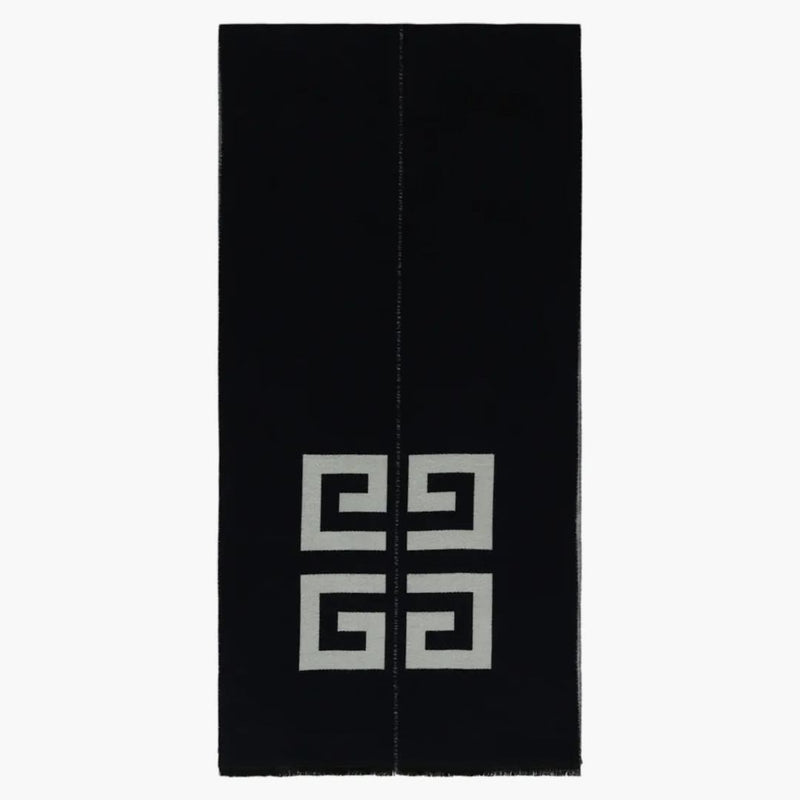 Givenchy Spalato Logo Scarf Navy