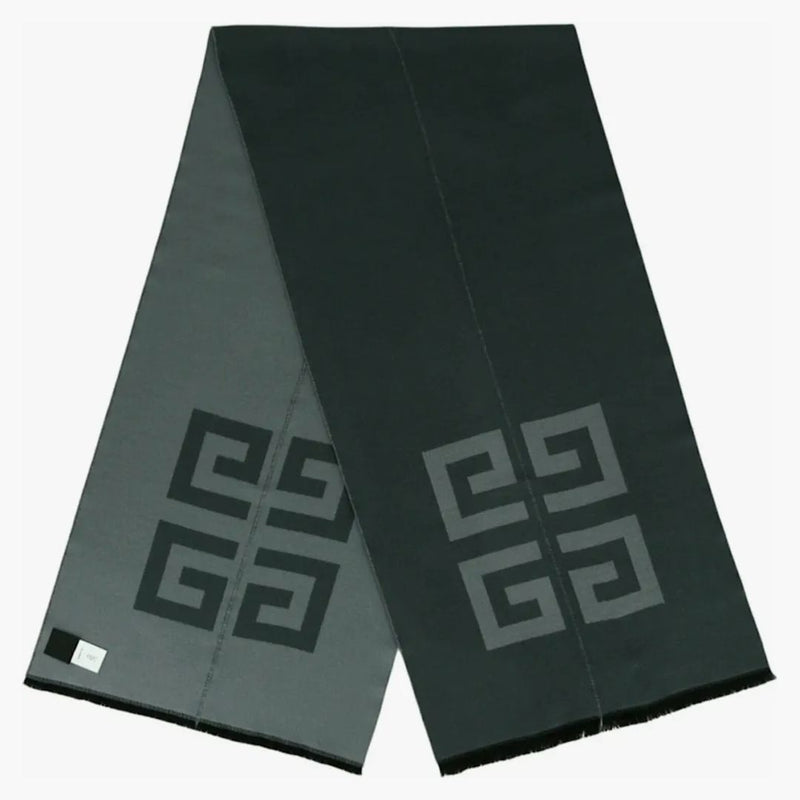 Givenchy rozdělený podlouhlý šátek šedá