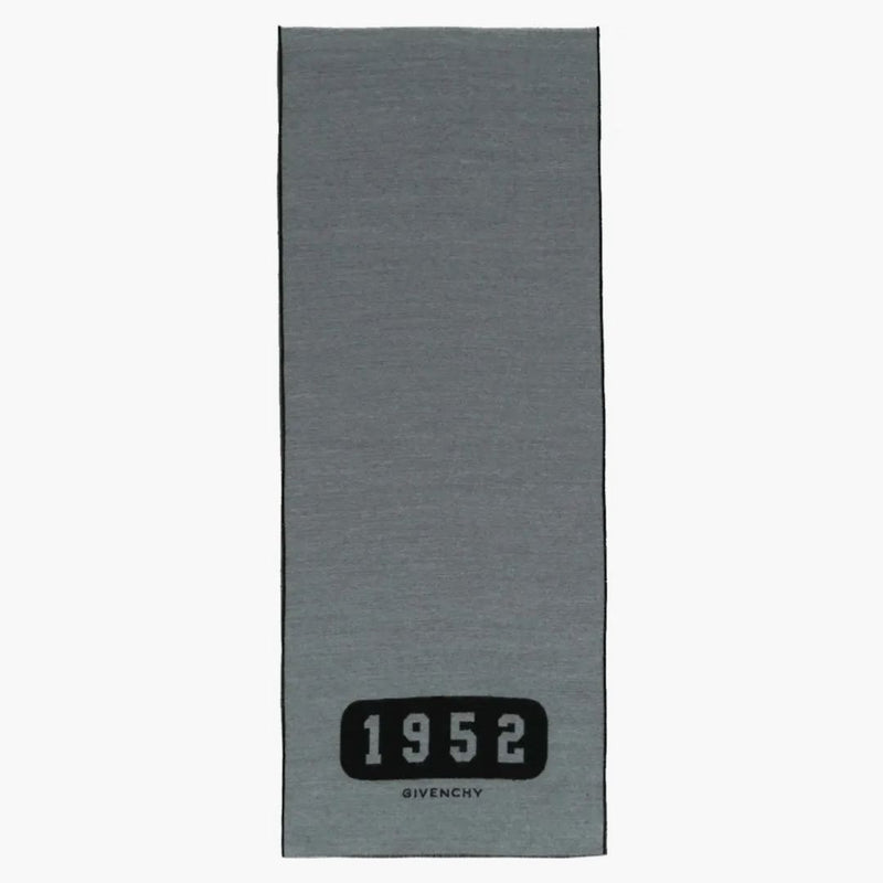 Givenchy Wool College Scarf Grey
