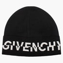 Givenchy Wool Split Logo has Black/White