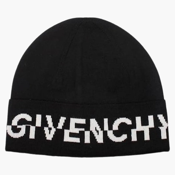 Il logo diviso in lana givenchy ha nero/bianco