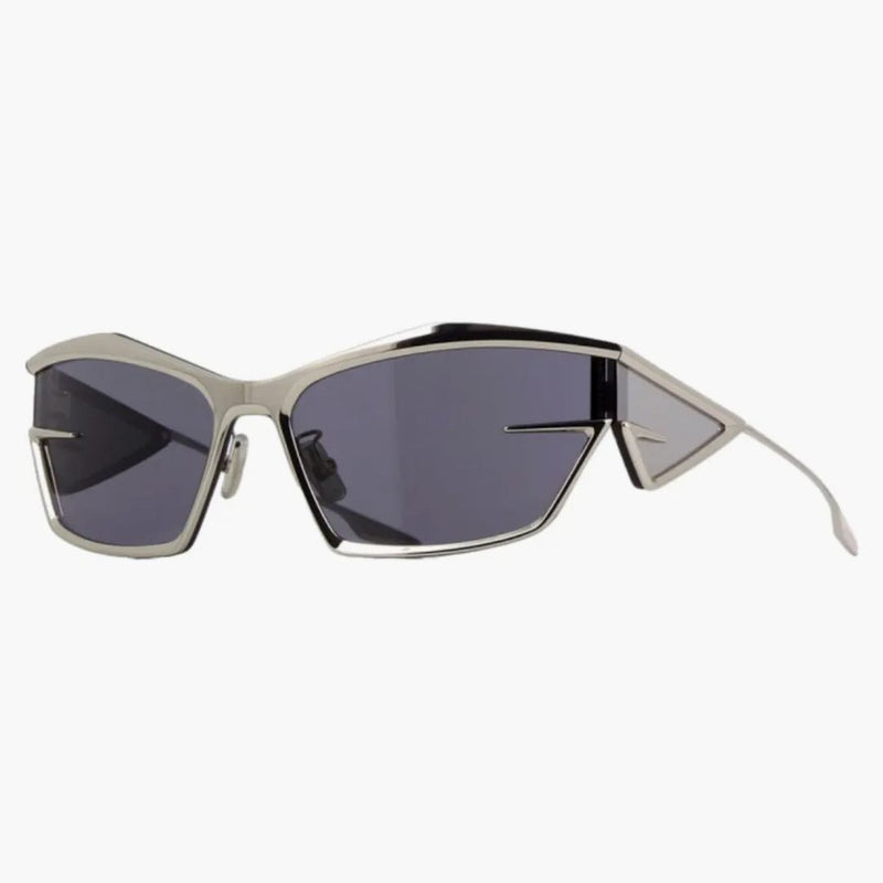 Occhiali da sole a cornice avvolgente Givenchy Palladium/Smoke Mirror (GV40066U 16C)