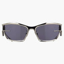 Occhiali da sole a cornice avvolgente Givenchy Palladium/Smoke Mirror (GV40066U 16C)