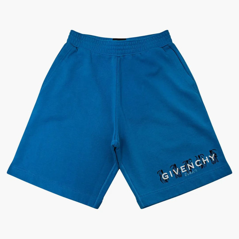 Givenchy x Josh Smith 4G Reaper Reverse Logo Bermuda Shorts Blue/Multi