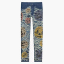 Givenchy X Josh Smith Destroyed Pumpkin Slim Fit Jeans Blue/Multicolor