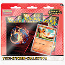 Pokemon Glumanda 3 Booster Packs Tech-Sticker-Kollektion deutsch