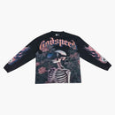 Godspeed Vision Flowers Vvs L/s T-shirt Black Wash