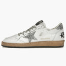 Golden Goose Ball Star White Silver Glitter (women's)