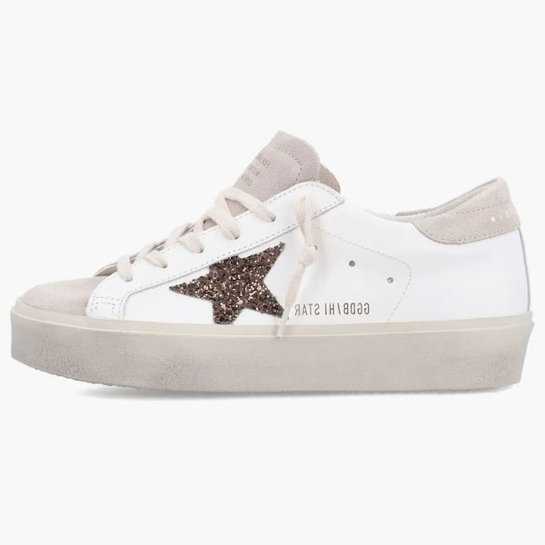 Golden Goose Hi Star White Beige (women's)