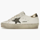 Golden Goose Hi Star White Glitter Gold (women's)