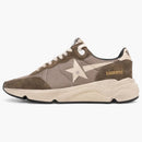Golden Goose Running Sole Olive Green Cream