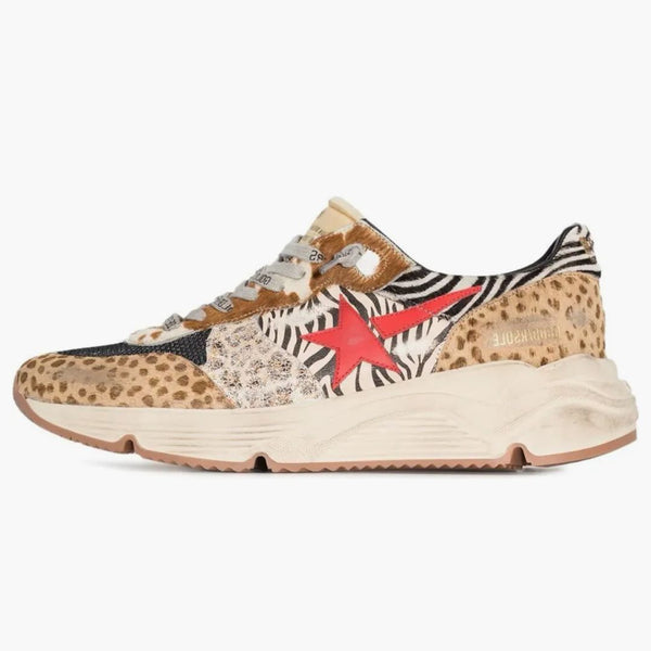 Golden Goose Running Sole Safari Print Multi