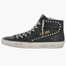 Golden Goose Slide Black Studded