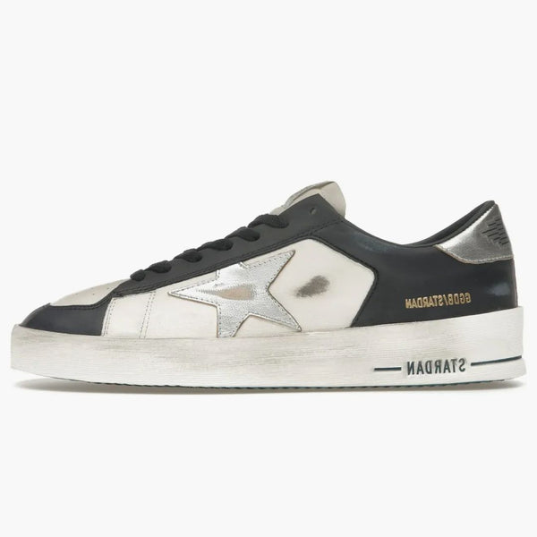 Golden Goose Stardan Optic White Navy Silver