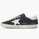 Golden Goose Super-star Navy Suede White