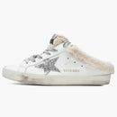 Golden Goose Super-star Sabot White Silver Beige (women's)
