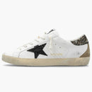 Golden Goose Super-star White Black Croc Glitter (women's)