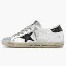 Golden Goose Super-star White Black Silver Glitter (women's)