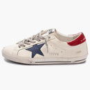 Golden Goose Super Star White Blue Star Red