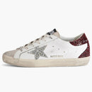 Golden Goose Super-star White Bordeaux Silver (women's)