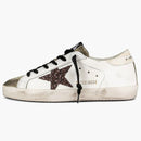 Golden Goose Super-star White Coffee Brown Glitter (women's)