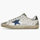 Golden Goose Super-star White Elecctric Blue Silver