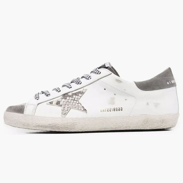 Golden Goose Super-star White Grey Snakeskin