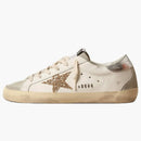 Golden Goose Super-star White Ice Gray Gold Glitter (women's)