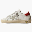 Golden Goose Super-star White Red Grey Suede Star (young)