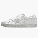 Golden Goose Super-star White Silver Metallic Glitter (women's)